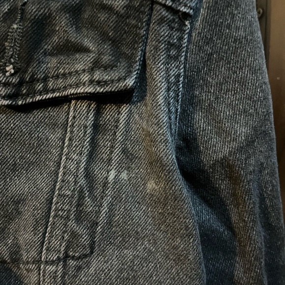 Celine Charcoal Hooded Denim Jacket - Picture 6 of 7